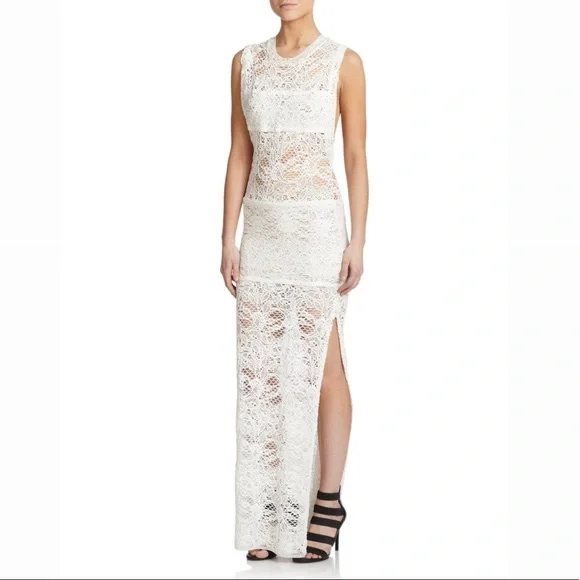 Brand New w Tags! IRO Ecru Feliane Crochet Dress Size FR 40 / US 8 / M